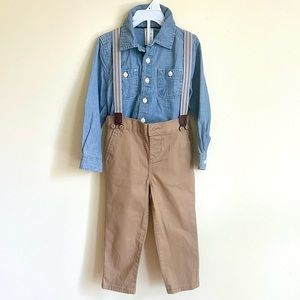 Baby B’gosh 24M Formal Suspenders Set